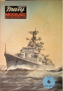 Mały modelarz Nr 6 / 76 Okręt wojenny typu niszczyciel