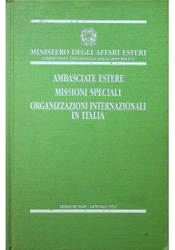 Ambasciate estere missioni speciali
