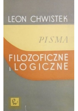 Pisma filozoficzne i logiczne Tom II