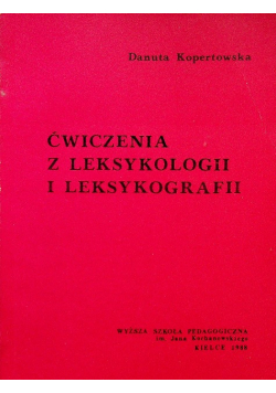 Ćwiczenia z leksykologii i leksykografii