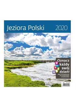 Kalendarz 2020 30x30cm Jeziora Polski HELMA