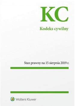 Kodek Cywilny Stan prawny na 15.08.2019