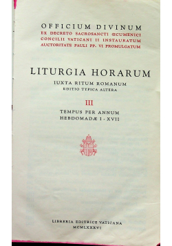 Liturgia Horarum III