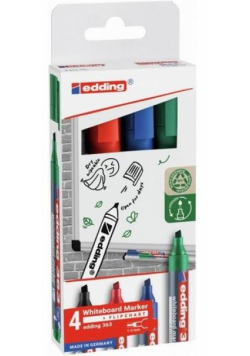 Marker do tablic suchościeralnych 1-5mm 4 kolory
