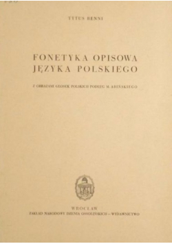 Fonetyka opisowa języka polskiego