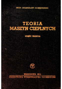 Teoria maszyn cieplnych Część III