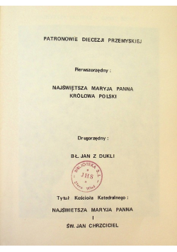 Rocznik diecezji przemyskiej na rok 1984