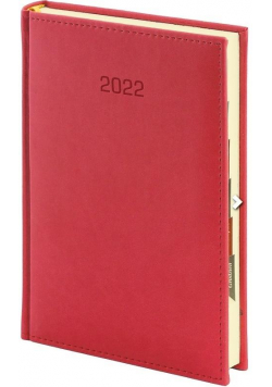 Kalendarz 2022 B5 Vivella tygodniowy Czerwony