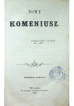 Nowy Komeniusz 1861 r.