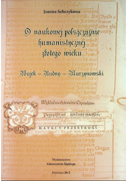 O naukowej polszczyźnie humanistycznej złotego wieku