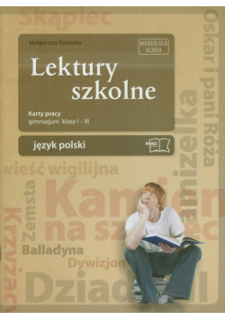 Lektury szkolne 1-3 Karty pracy Gimnazjum