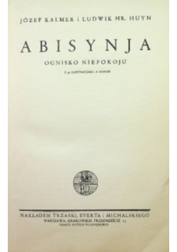 Abisynja Ognisko niepokoju 1932 r.
