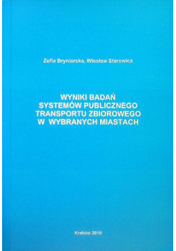 Wyniki badań systemów publicznego transportu