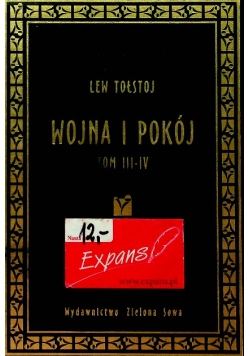 Wojna i pokój Tom III do IV