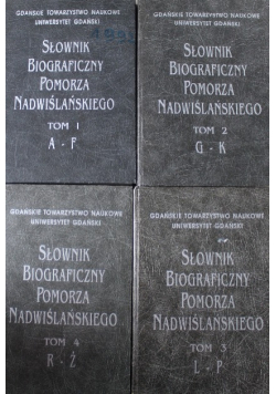 Słownik Biograficzny Pomorza Nadwiślańskiego Tom 1 do 4