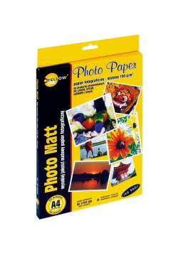 Papier foto A4/50ark matowy 190g YELLOW ONE