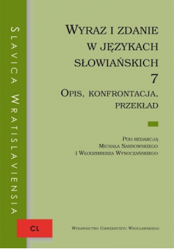 Wyraz i zdanie w językach słowiańskich 7