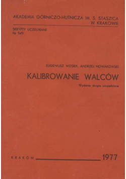 Kalibrowanie walców