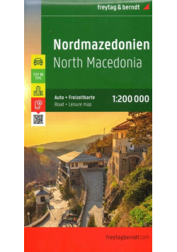 Mapa samochodowa - Macedonia północna, 1:200 000
