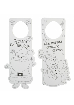Świąteczna zawieszka na klamkę 2szt