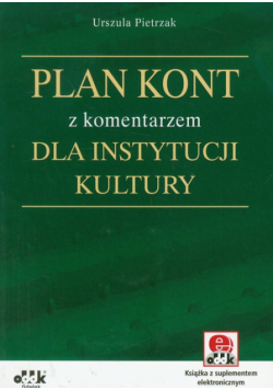 Plan kont z komentarzem dla instytucji kultury