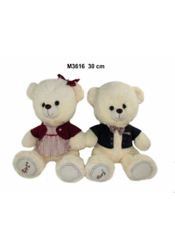 Miś w ubranku 30cm MIX