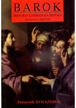 Barok Półrocznik XVII 1 Nr 33 2010