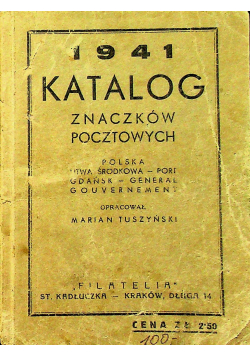 Katalog znaczków pocztowych 1941 r