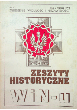 Zeszyty Historyczne WIN u Nr 1