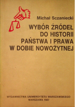 Wybór źródeł do historii państwa i prawa