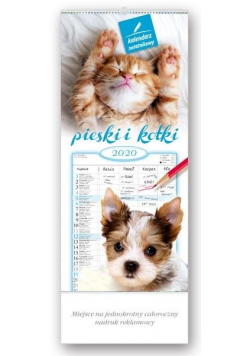 Kalendarz 2020 Notatnikowy Pieski i kotki WN6