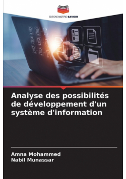 Analyse des possibilités de développement d'un système d'information