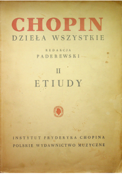 Chopin dzieła wszystkie II etiudy