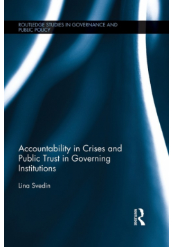 Accountability in Crises and Public Trust in Governing Institutions