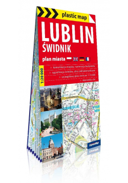 Plastic map Lublin i Świdnik 1:20 000 plan miasta