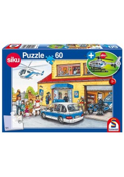 Puzzle 60 Siku Helikopter (policja) + zabawka G3