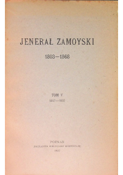 Jenerał zamoyski 1830 1868, 1922 r.