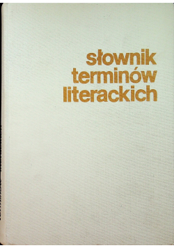 Słownik terminów literackich