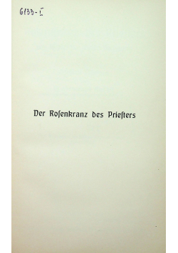 Der Rosenkranz des priesters 1911 r