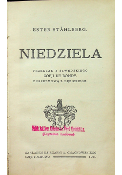 Niedziela 1925 r.