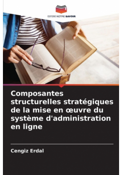 Composantes structurelles stratégiques de la mise en œuvre du système d'administration en ligne