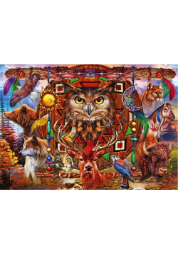 Puzzle 4000 Totem - Zwierzęta