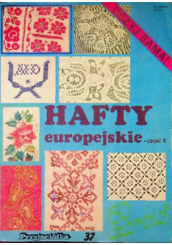 Uszyj sama Hafty europejskie Część II