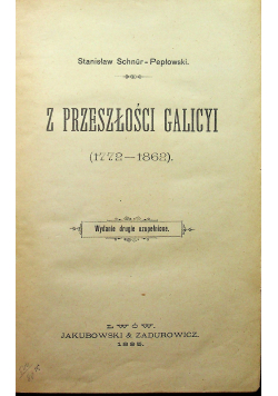 Z przeszłości Galicyi 1895 r