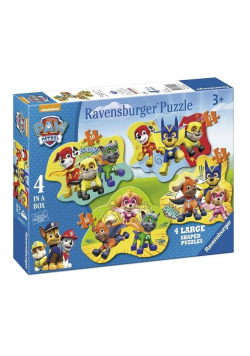 Puzzle 4w1 Psi Patrol - wszyscy bohaterowie