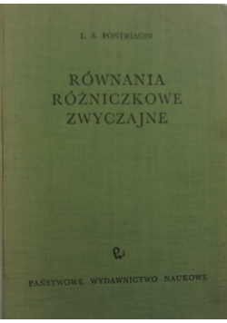 Równania różniczkowe zwyczajne