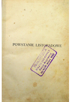 Powstanie listopadowe 1910 r