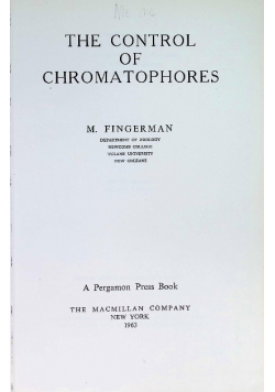 The control of chromatophores