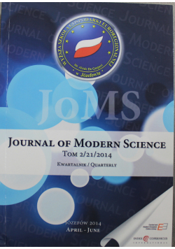 Journal of Modern Science Tom 2 / 21 / 2014
