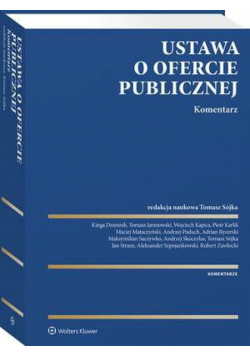 Ustawa o ofercie publicznej. Komentarz
